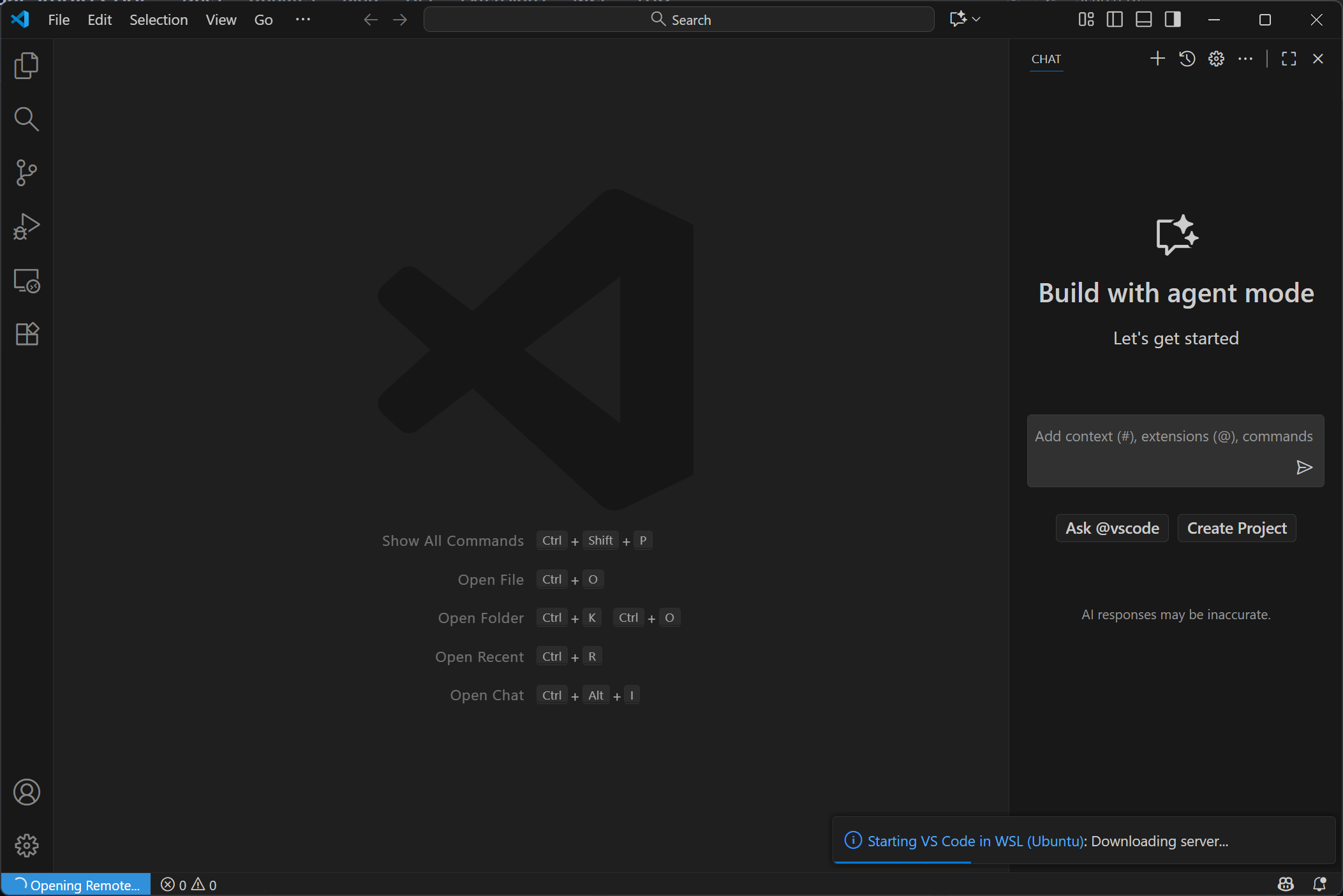 Процесс загрузки VS Code Server